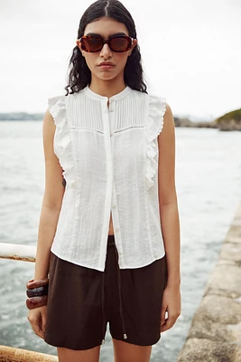 BLOUSE ROMANTIQUE À VOLANTS