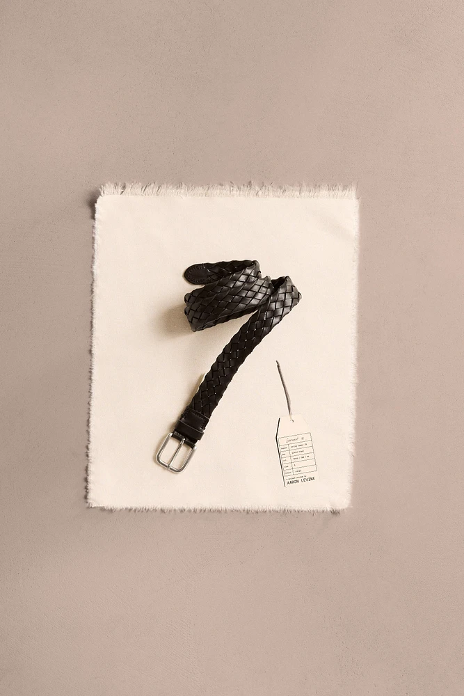 LIMITED EDITION BRAIDED LEATHER BELT