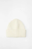 TURNED-UP KNIT BEANIE