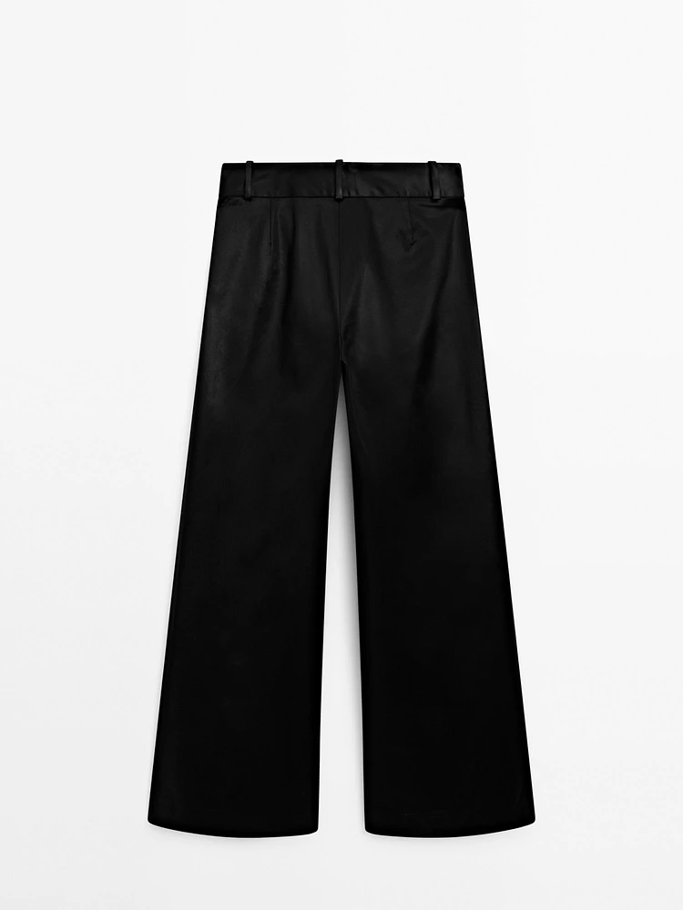 Pantalon straight brillant - Studio