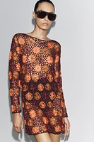 ROBE MINI EN MAILLE CROCHET