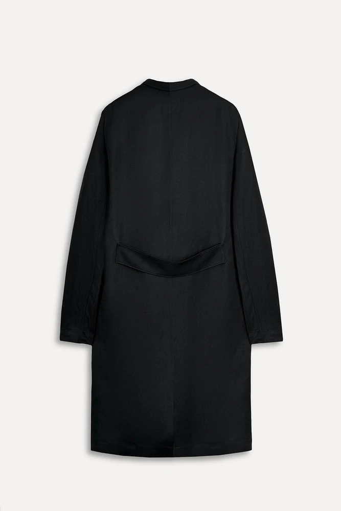 LINEN BLEND STRAIGHT COAT 50TH ANNIVERSARY