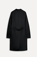 LINEN BLEND STRAIGHT COAT 50TH ANNIVERSARY