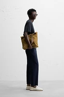 RELAXED FIT COTTON LINEN PANTS