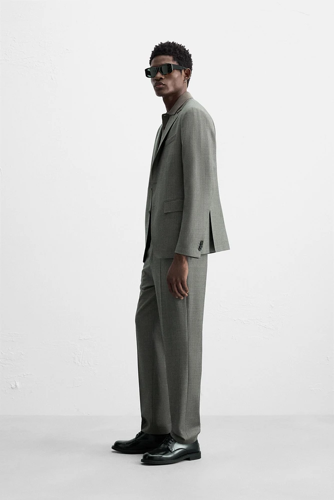 PANTALON DE COSTUME STRUCTURÉ 100 % LAINE