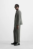 100% WOOL STRUCTURE SUIT PANTS