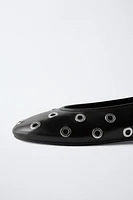 STUDDED BALLET FLATS