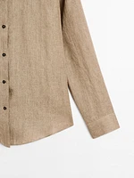 100% linen chambray shirt