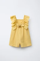 COMBINATION STRUCTURE SHORT JUMPSUIT