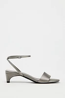 SATIN EFFECT SANDALS