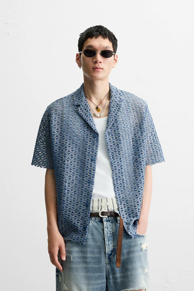 OPEN WEAVE SHIRT