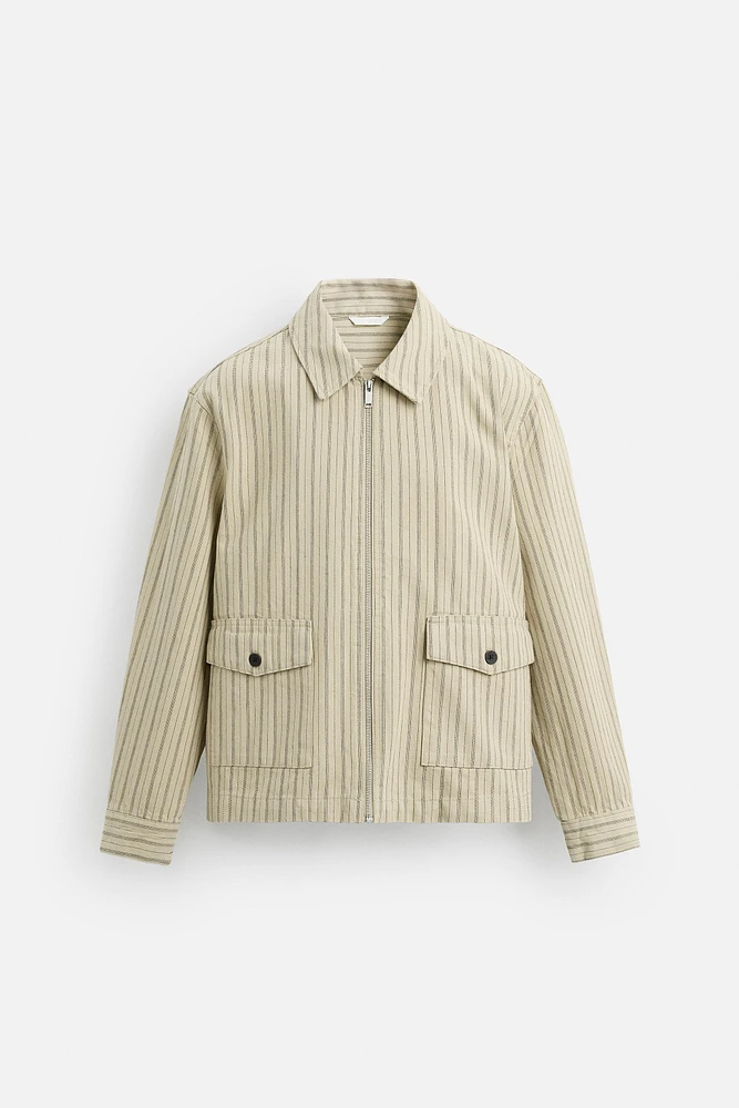 SURCHEMISE RAYURES CHEVRONS