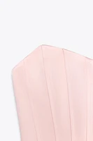 TOP FAÇON CORSET SATINÉ
