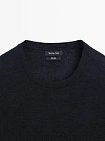Lightweight 100% linen knit sweater
