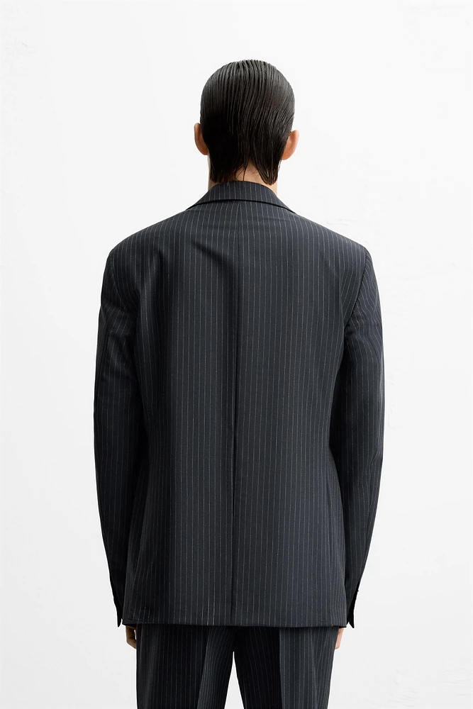 PINSTRIPE SUIT JACKET