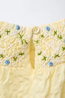 BLOUSE TEXTURÉE BRODÉE