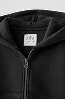 HOODED SWEATSHIRT WITH ZIP