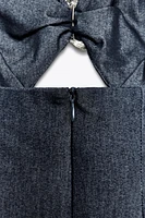 ROBE MI-LONGUE HALTE AJOURÉE