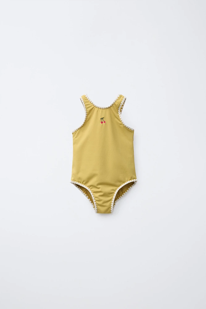 2-6 ANS/ MAILLOT DE BAIN BRODÉ