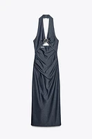 ROBE MI-LONGUE HALTE AJOURÉE