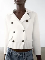 Cardigan en maille Milano à double boutonnage