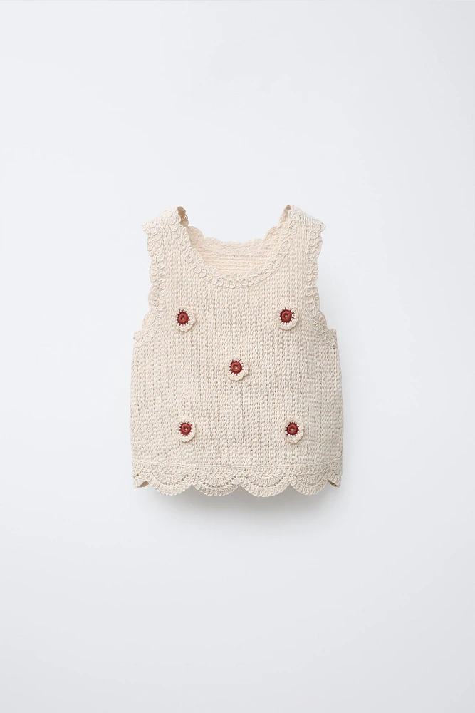 CROCHET KNIT TOP