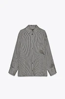 STRIPED LINEN BLEND SHIRT ZW COLLECTION