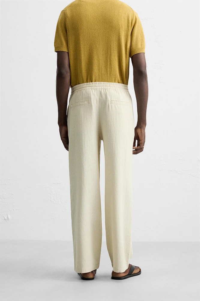 PANTALON JACQUARD TEXTURÉ