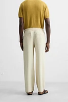 TEXTURED JACQUARD PANTS