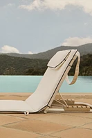 FOLDING FLOOR BEACH LOUNGER