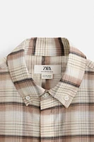 LIMITED EDITION COTTON-SILK PLAID SHIRT