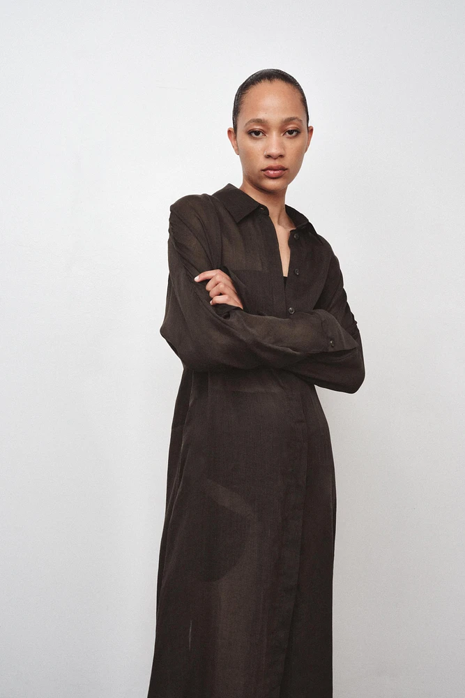 ROBE TUNIQUE AVEC RAMIE ZW COLLECTION
