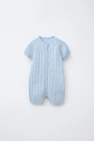 COMBI-SHORT EN MAILLE AJOURÉ