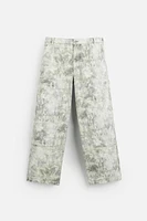 ABSTRACT PRINT CARPENTER PANTS