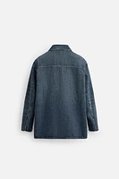 WASHED DENIM OVERSHIRT