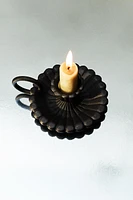 METAL FLOWER CANDLESTICK