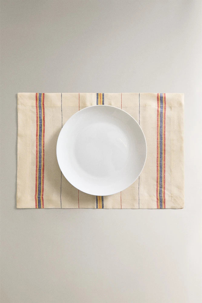 STRIPED LINEN PLACEMAT