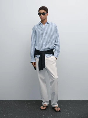 Chemise à rayures regular fit