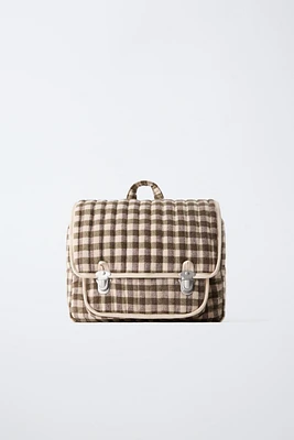 PLAID BACKPACK