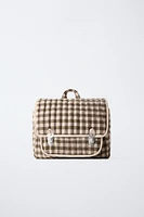 PLAID BACKPACK