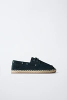 CHAUSSURES BATEAU JUTE CROÛTE DE CUIR