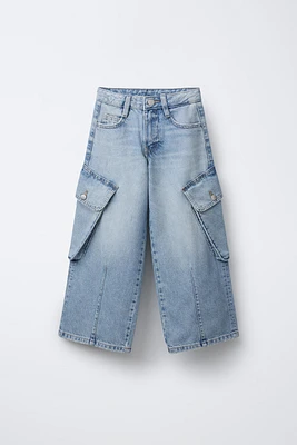 CARGO JEANS WITH POCKETS