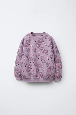 FLORAL SWEATSHIRT