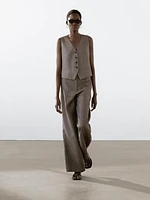 Gilet tailleur 100 % lin