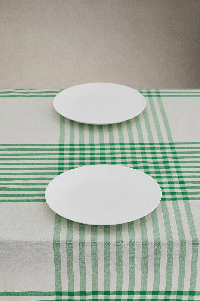 NAPPE COTON TEINTÉ CARREAUX