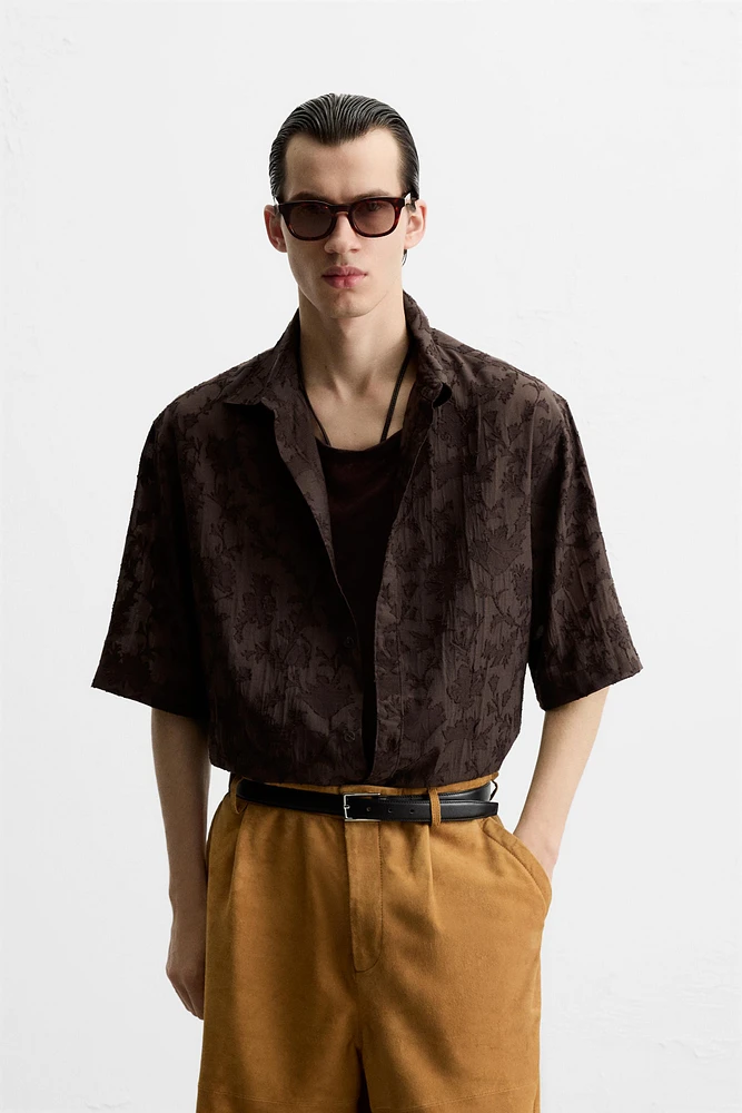 CHEMISE FLUIDE EN JACQUARD