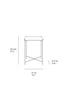 MARBLE SIDE TABLE