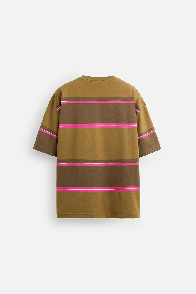 STRIPED JACQUARD T-SHIRT