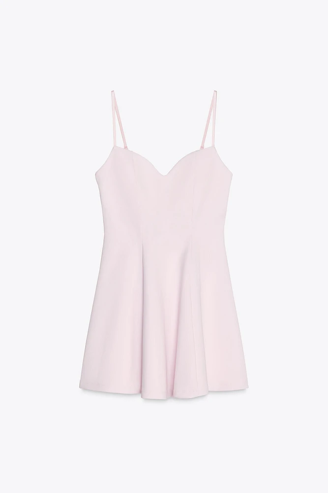 SWEETHEART NECKLINE MINI DRESS