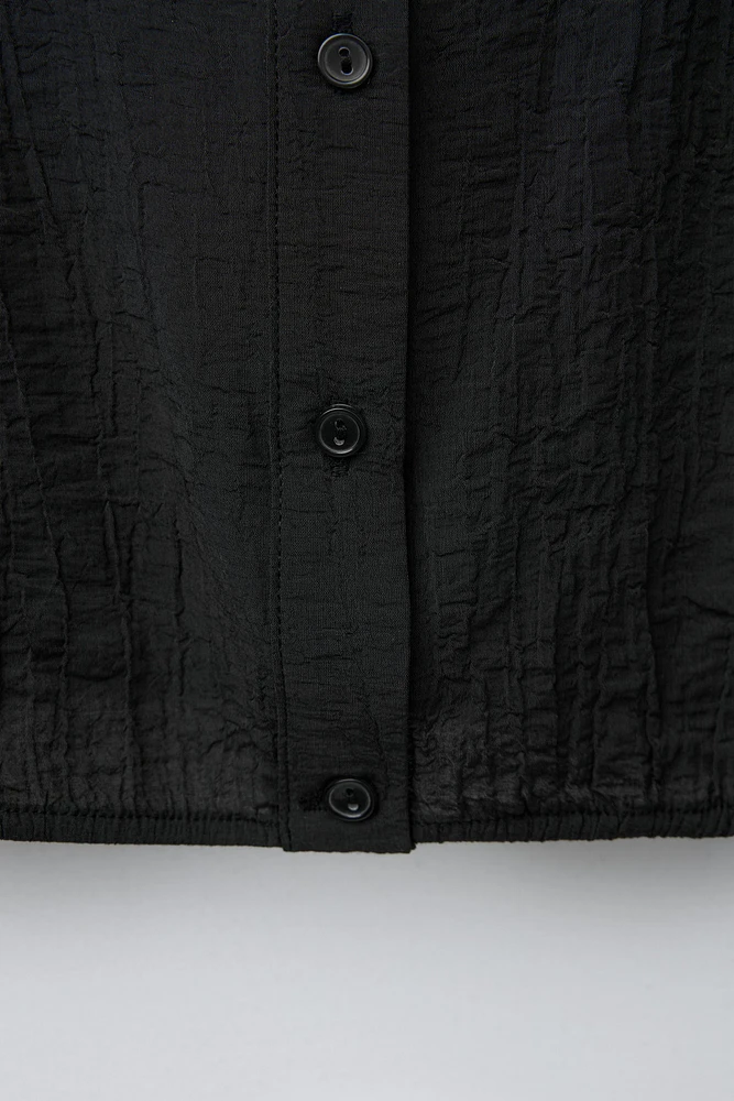 WRINKLED EFFECT SHIRT
